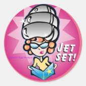 JET SET! StyleStickers™ Sticker (Voorkant)