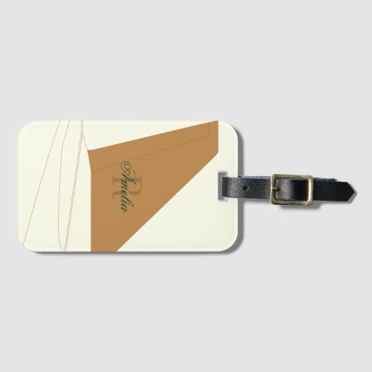 jet-setter bagagelabel (Voorkant (horizontaal))