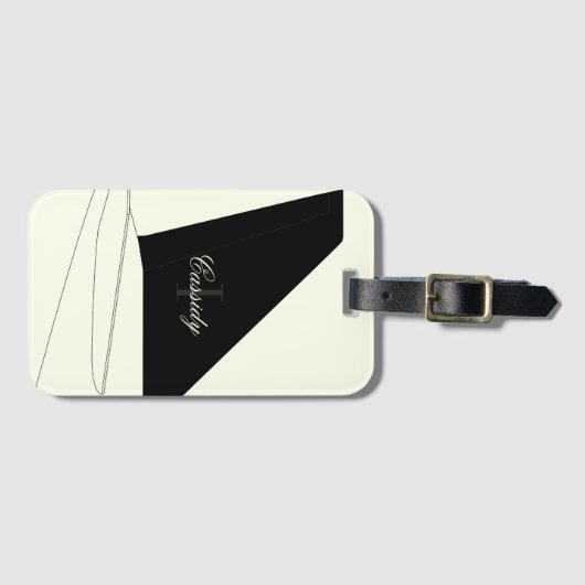 jet-setter bagagelabel (Voorkant (horizontaal))