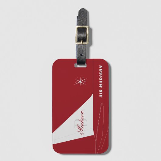 jet-setter fin-bagagelabel bagagelabel (Voorkant (verticaal))
