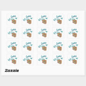 Jet Setter Vierkante Sticker (Vel)
