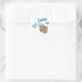 Jet Setter Vierkante Sticker (Tas)
