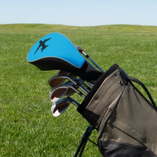 Jet Silhouette Golf Head Hoesje Golfheadcover (Insitu)