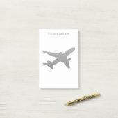 Jet Silhouette Post-it® Notes (Op bureau)