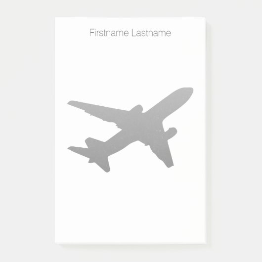 Jet Silhouette Post-it® Notes (Voorkant)