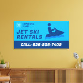 Jet Ski Aangepaste Uitgerekt Canvas Print (Insitu (Woonkamer))