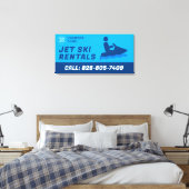 Jet Ski Aangepaste Uitgerekt Canvas Print (Insitu (Slaapkamer))