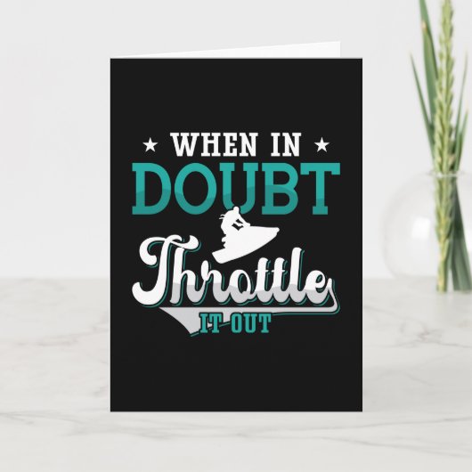 Jet Ski als hij het in twijfel trekt, gooit het ui Kaart (Voorkant)