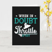 Jet Ski als hij het in twijfel trekt, gooit het ui Kaart (Gele Bloem)