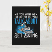Jet Ski als je wilt dat ik Jet Skiing Water Jetski Kaart (Gele Bloem)