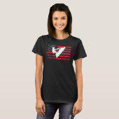 Jet Ski American Flag Jet Skiing T-shirt (Voorkant volledig)