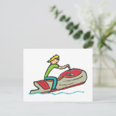Jet Ski Briefkaart (Staand voorkant)