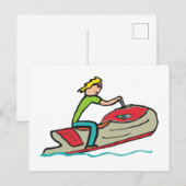 Jet Ski Briefkaart (Voorkant / Achterkant)