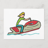 Jet Ski Briefkaart (Voorkant)