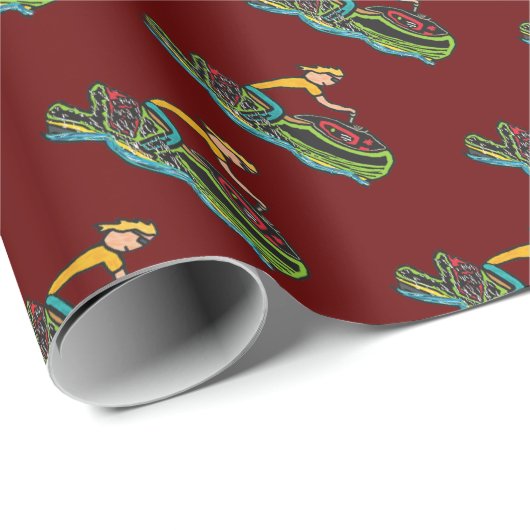 Jet Ski Cadeaupapier (Rol Hoek)