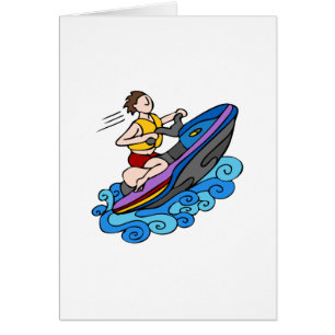 Jet Ski Cartoon Vector