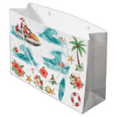 Jet Ski Christmas Holiday with Santa Claus Groot Cadeauzakje (Achterkant Gekanteld)