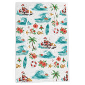 Jet Ski Christmas Holiday with Santa Claus Medium Cadeauzakje (Voorkant)
