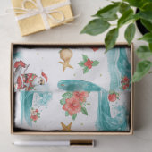 Jet Ski Christmas Holiday with Santa Claus Tissuepapier (Geschenk)