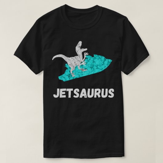 Jet Ski Dinosaurs Funny Water Jetski Dino Watercra T-shirt (Design voorkant)
