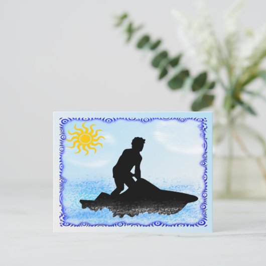 Jet Ski Dreams Briefkaart (Staand voorkant)