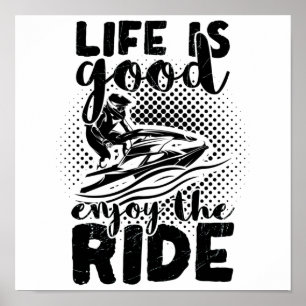 Jet Ski Driver Jet Ski Summer Holiday Zee Gift Poster