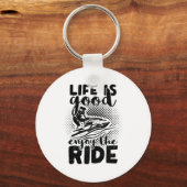 Jet Ski Driver | Jet Ski Summer Holiday Zee Gift Sleutelhanger (Voorkant)