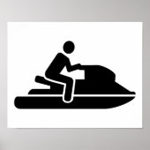 Jet ski driver poster (Voorkant)