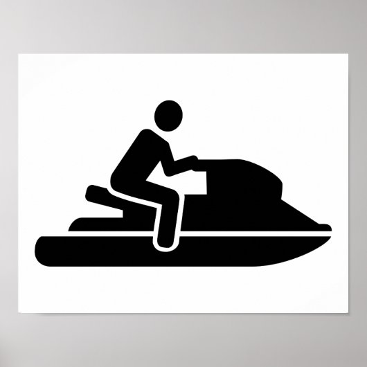 Jet ski driver poster (Voorkant)