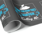 Jet Ski Gift Idee The Water noemt Jetski T-shirt Cadeaupapier (Rol Hoek)