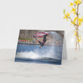 Jet Ski - Greeting Card Kaart (Gele Bloem)