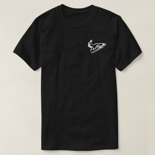 Jet Ski Heartbeat stand-up racisme T-shirt (Design voorkant)