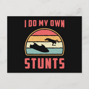 Jet Ski ik doe mijn eigen Stunts Jet Skiing Water Briefkaart