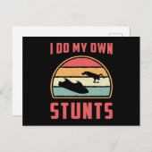 Jet Ski ik doe mijn eigen Stunts Jet Skiing Water Briefkaart (Voorkant / Achterkant)