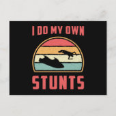 Jet Ski ik doe mijn eigen Stunts Jet Skiing Water  Briefkaart (Voorkant)