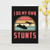 Jet Ski ik doe mijn eigen Stunts Jet Skiing Water Kaart (Gele Bloem)