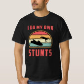 Jet Ski ik doe mijn eigen Stunts Jet Skiing Water T-shirt (Voorkant)