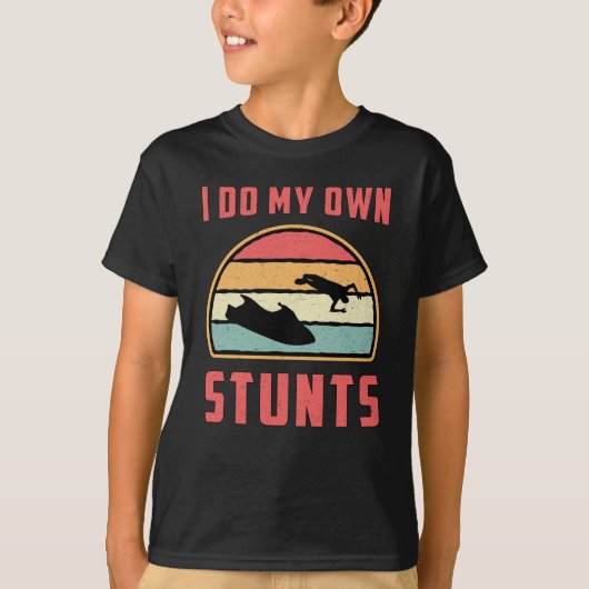 Jet Ski ik doe mijn eigen Stunts Jet Skiing Water  T-shirt (Voorkant)