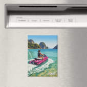 Jet Ski in Phuket Patong Beach Thailand Travel Magneet (Insitu (Vaatwasser))