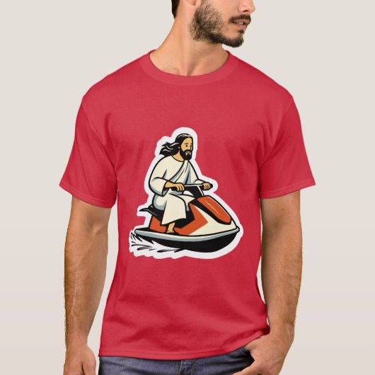 Jet-Ski Jesus T-shirt (Voorkant)