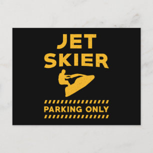 Jet Ski Jet Skier Parking only Water Jet Skiing Briefkaart