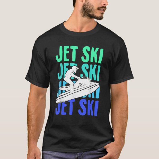 Jet Ski Jetski Boys Kinder Mannen T Shirt (Voorkant)