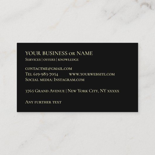 Jet ski jetski waterskiën coach instructeur visitekaartje (Achterkant)