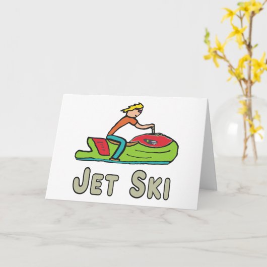 Jet Ski Kaart (Gele Bloem)