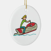 Jet Ski Keramisch Ornament (Rechts)
