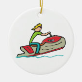 Jet Ski Keramisch Ornament (Voorkant)