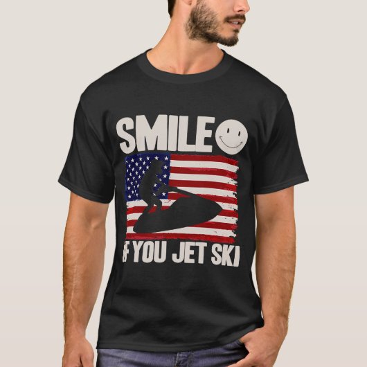 Jet Ski Lach Als Je Een Jet Ski Vaart Amerikaanse  T-shirt (Voorkant)