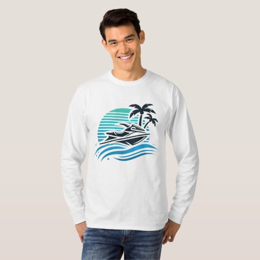 Jet ski logo t-shirt (Voorkant volledig)