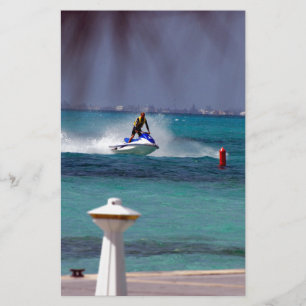 Jet Ski-paradijs Briefpapier