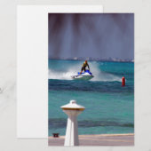 Jet Ski-paradijs Briefpapier (Voorkant / Achterkant)
